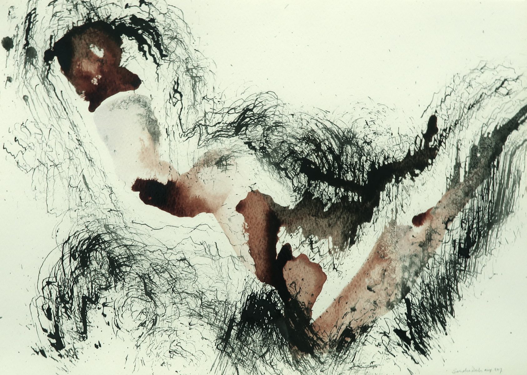 Watercolor/ink,Sandra Derks